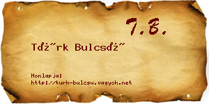 Türk Bulcsú névjegykártya